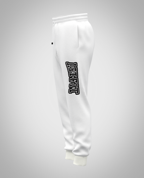 Kids White Sweatpants(Heavy Fabric)