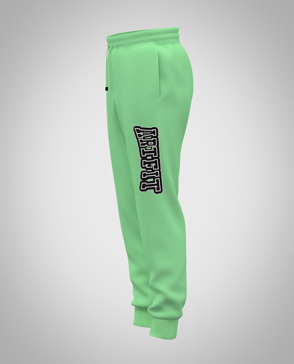 Kids Mint Green Sweatpants(Heavy Fabric)