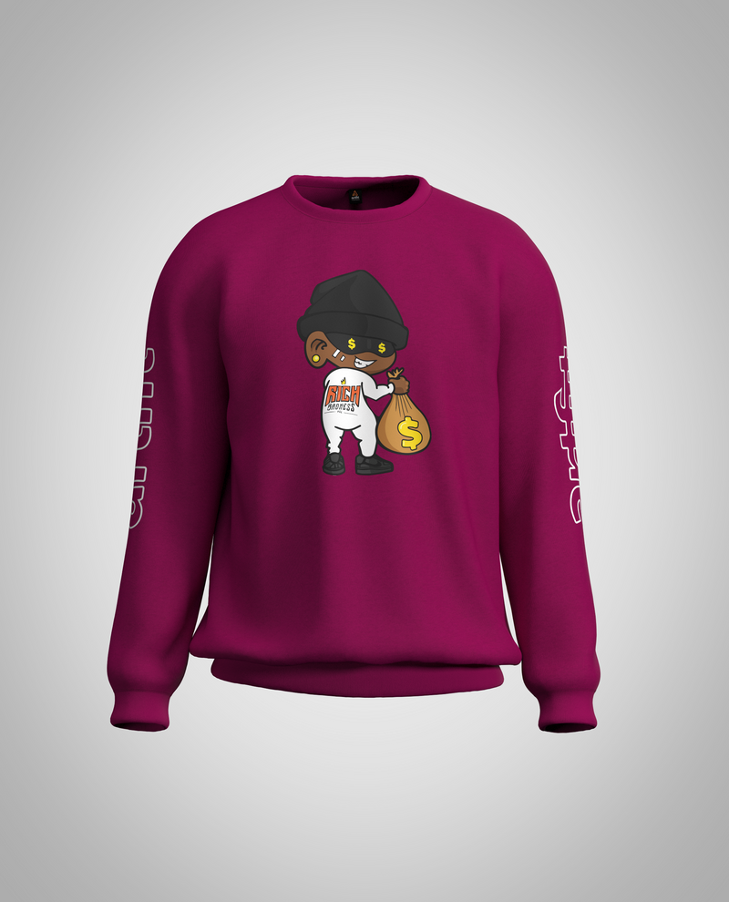 Fuchsia Sweatshirt(Heavy fabric)