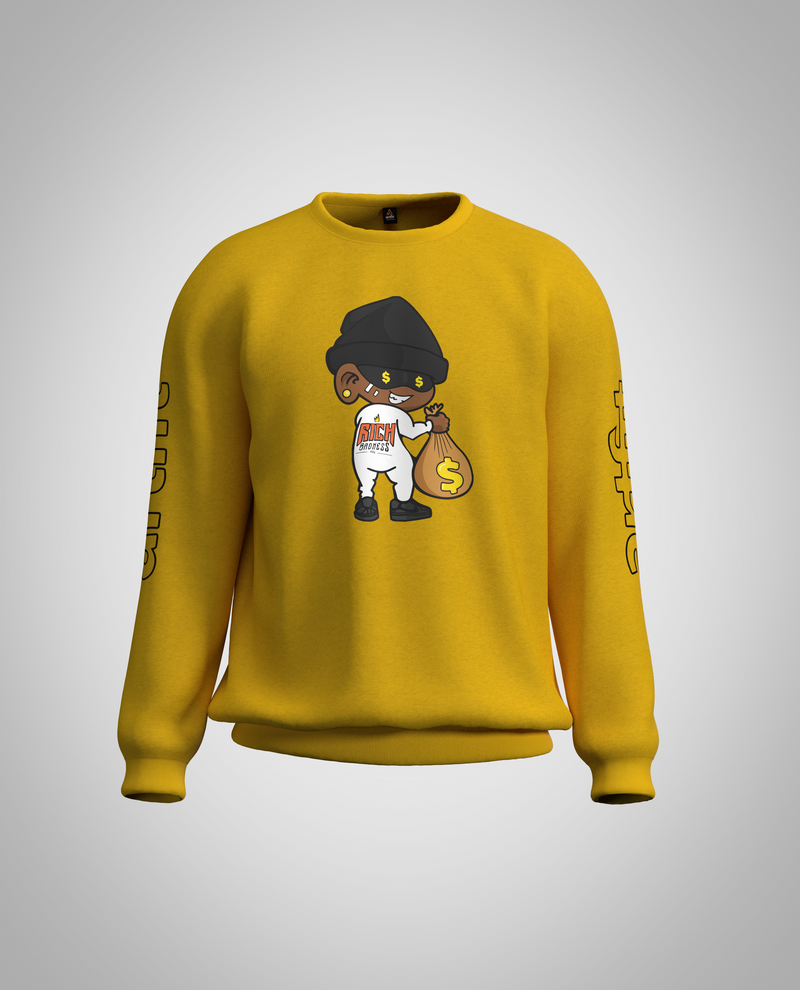Mustard Yellow Sweatshirt(Heavy fabric)