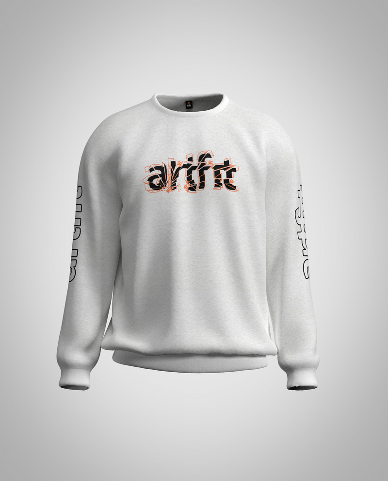 Kids White Sweatshirt(Heavy Fabric)