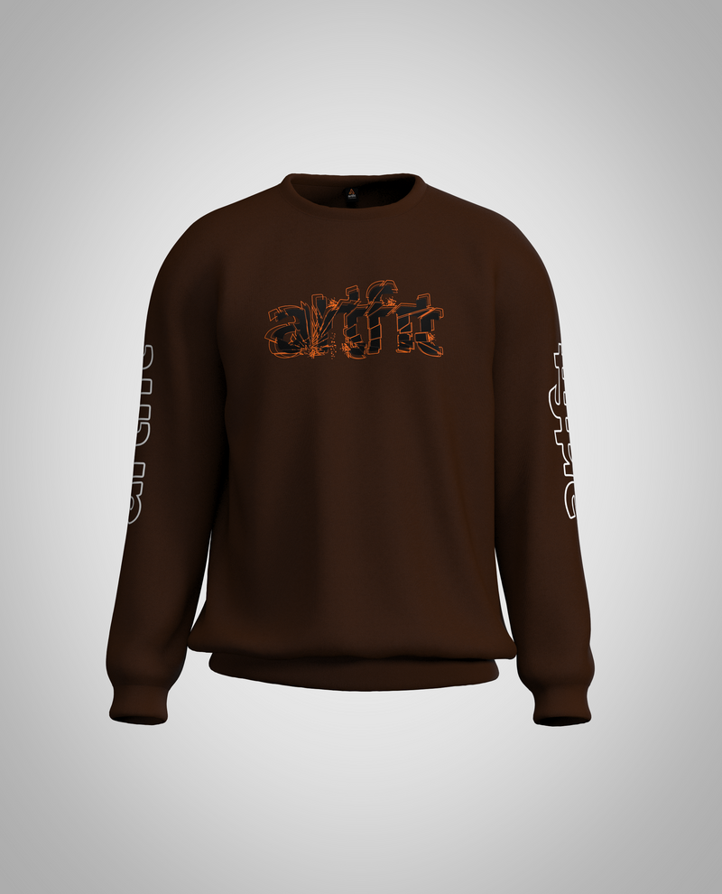 Kids Dark Brown Sweatshirt(Heavy Fabric)