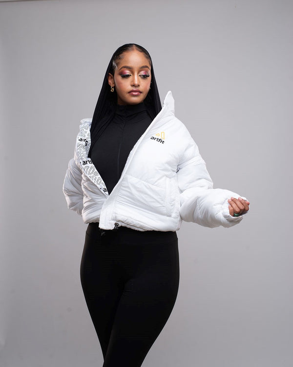 Classic Timeless Puffer Jacket- White