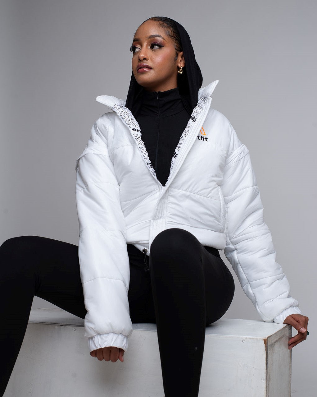 Classic Timeless Puffer Jacket- White