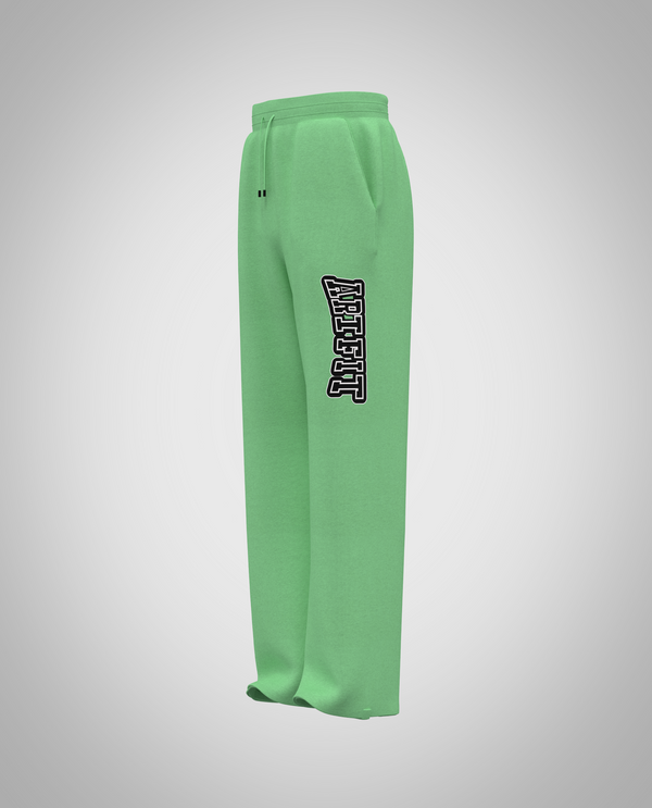 Kids Mint Green Wide Legged Pants(Heavy Fabric)