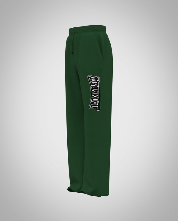 Kids Rich Green Wide Legged Pants(Heavy Fabric)