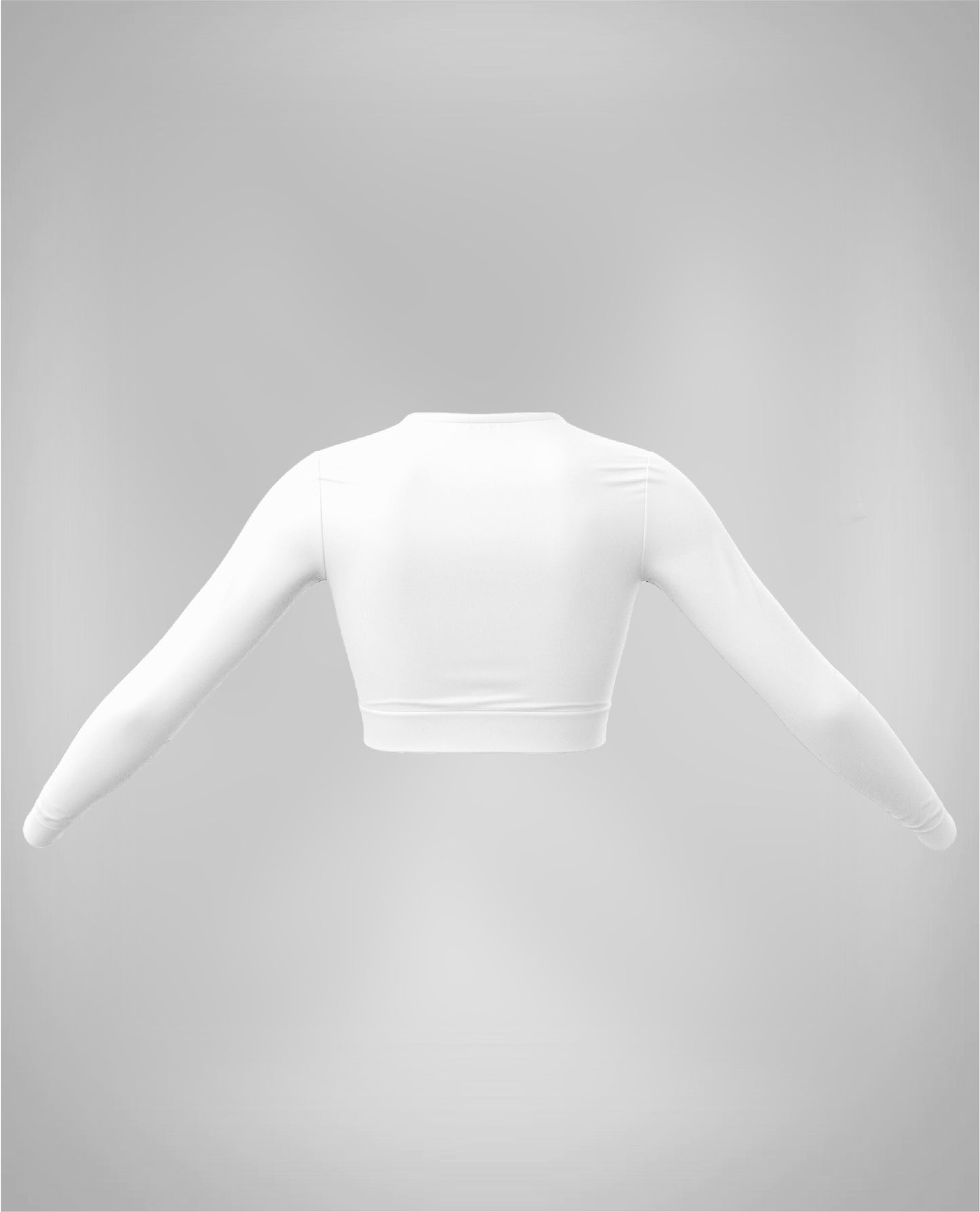 Amahle Lady Long Sleeve Crop Top- White