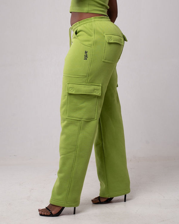 Mint Green Haute Cargo Pants