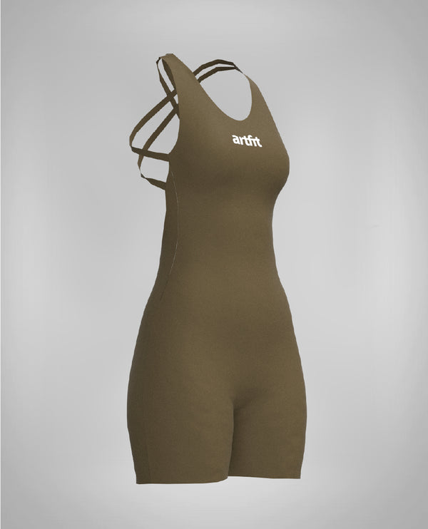 Amahle Playsuit- Jungle Green