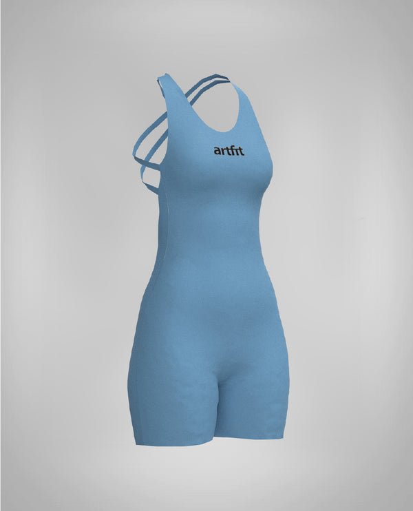 Amahle Playsuit- Steel Blue