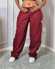 Rubi Wide Legged Pants - Burgundy