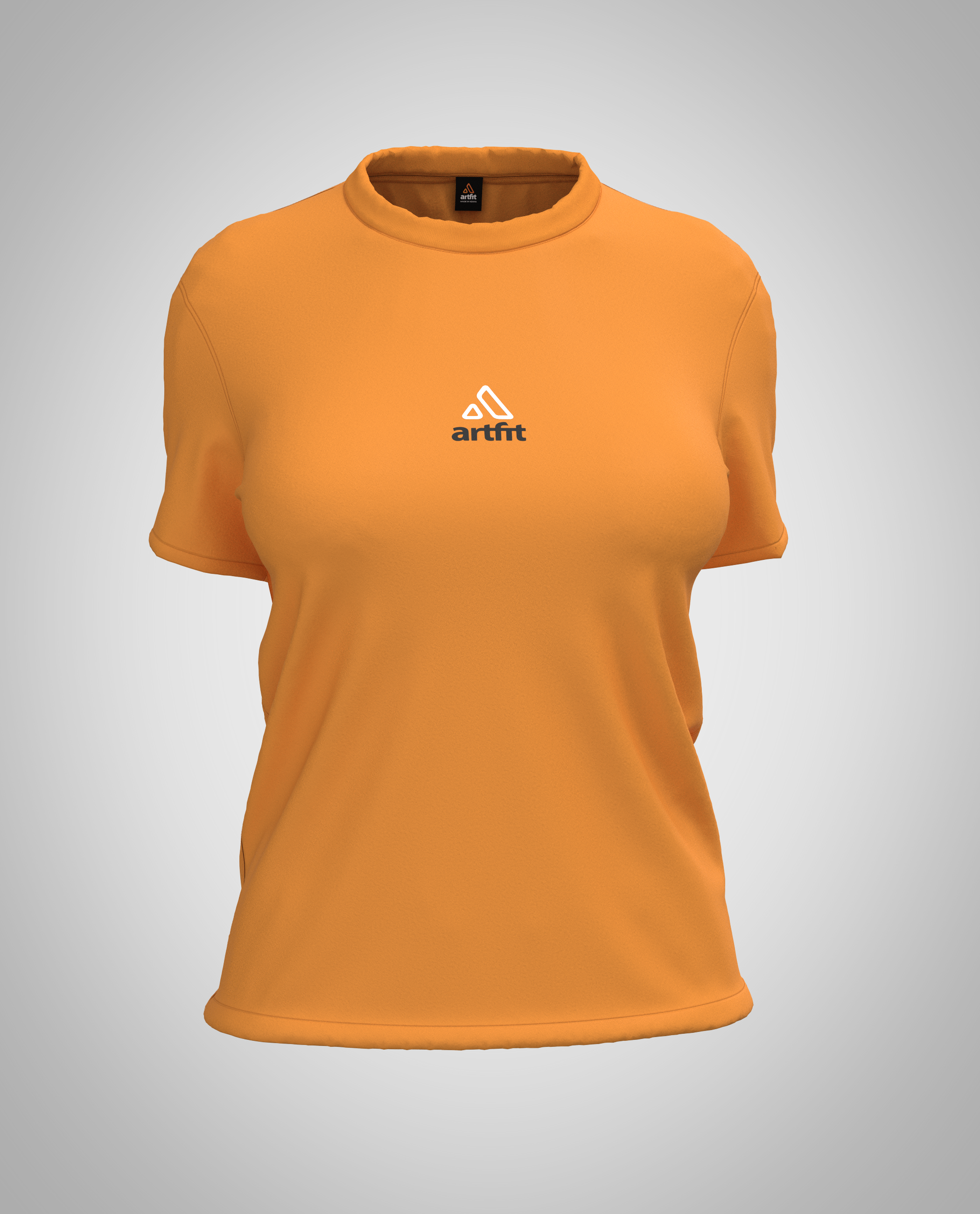 Orange Women Short Sleeve Tshirt