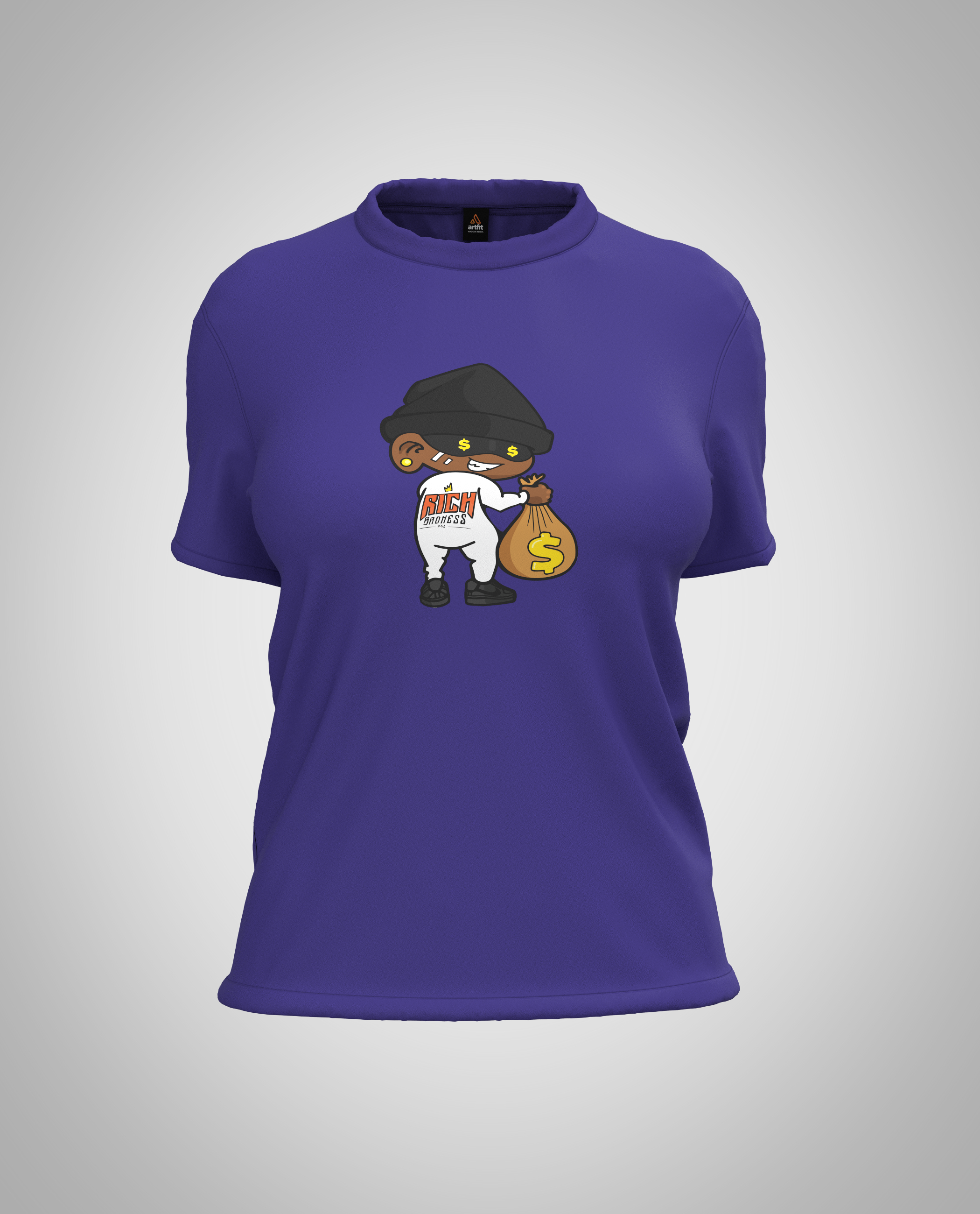 Purple Women Short Sleeve Tshirt