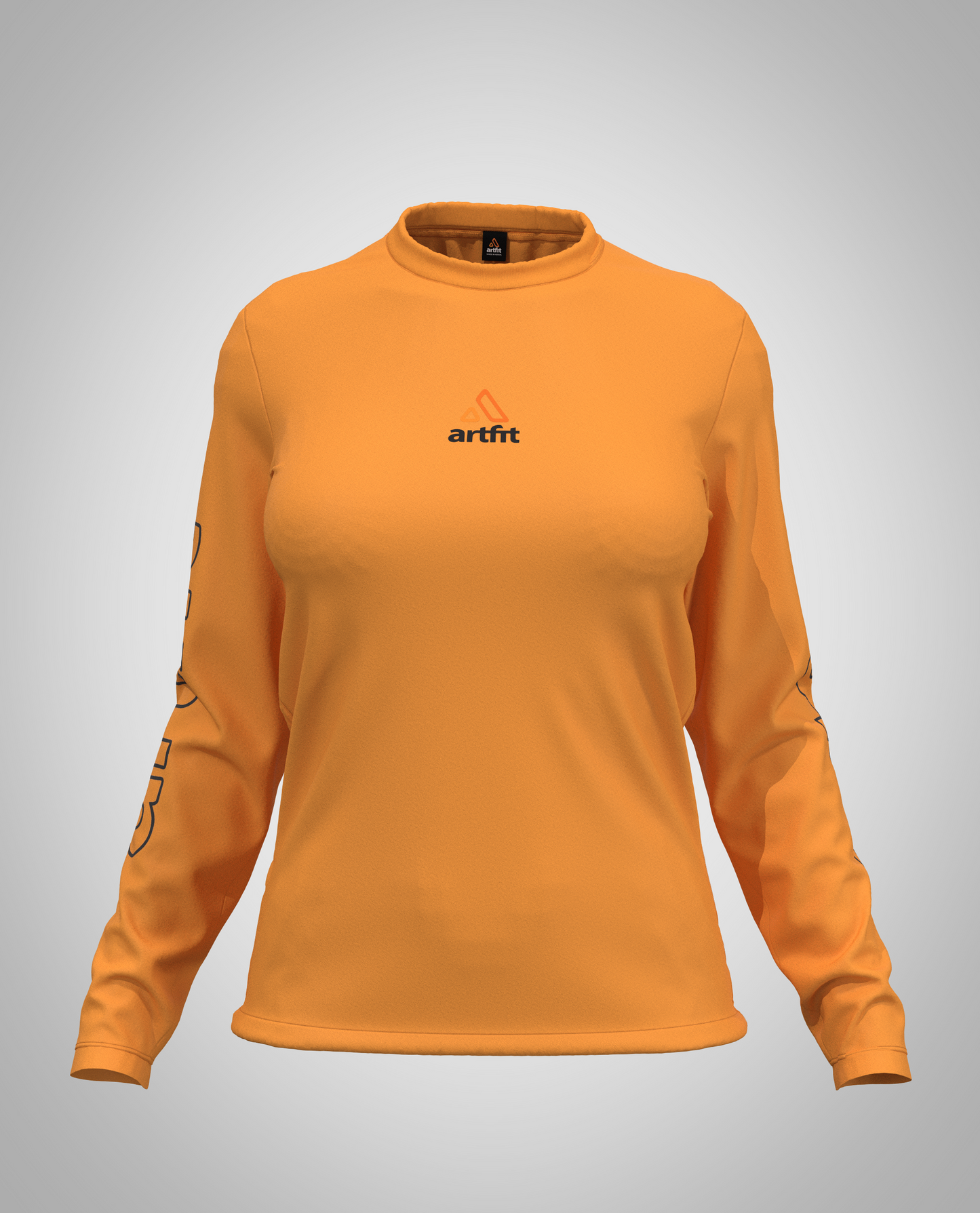 Orange Women Long Sleeve Tshirt.