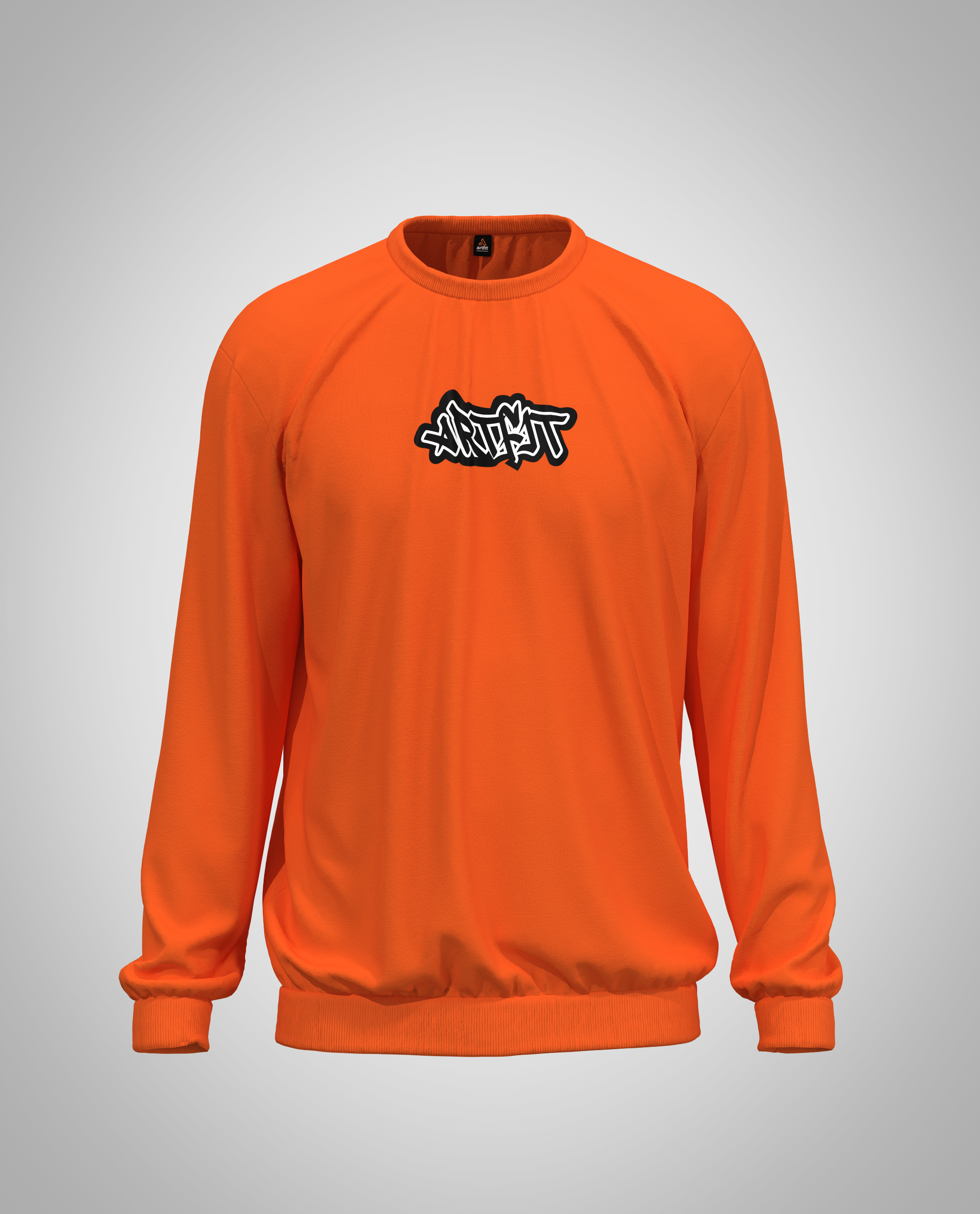 Kids Orange Sweatshirt(Heavy Fabric)