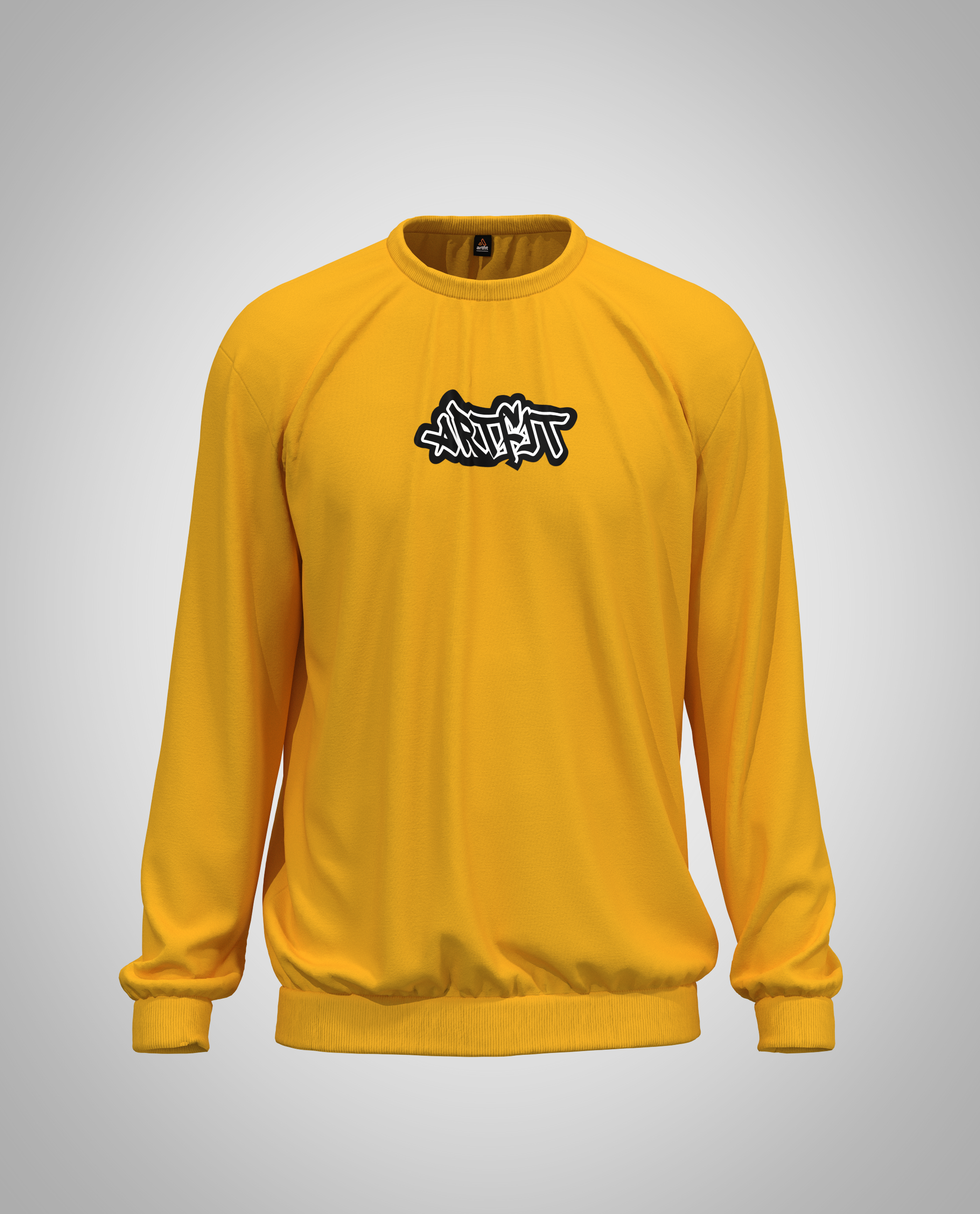Mustard Yellow Sweatshirt(Heavy Fabric)