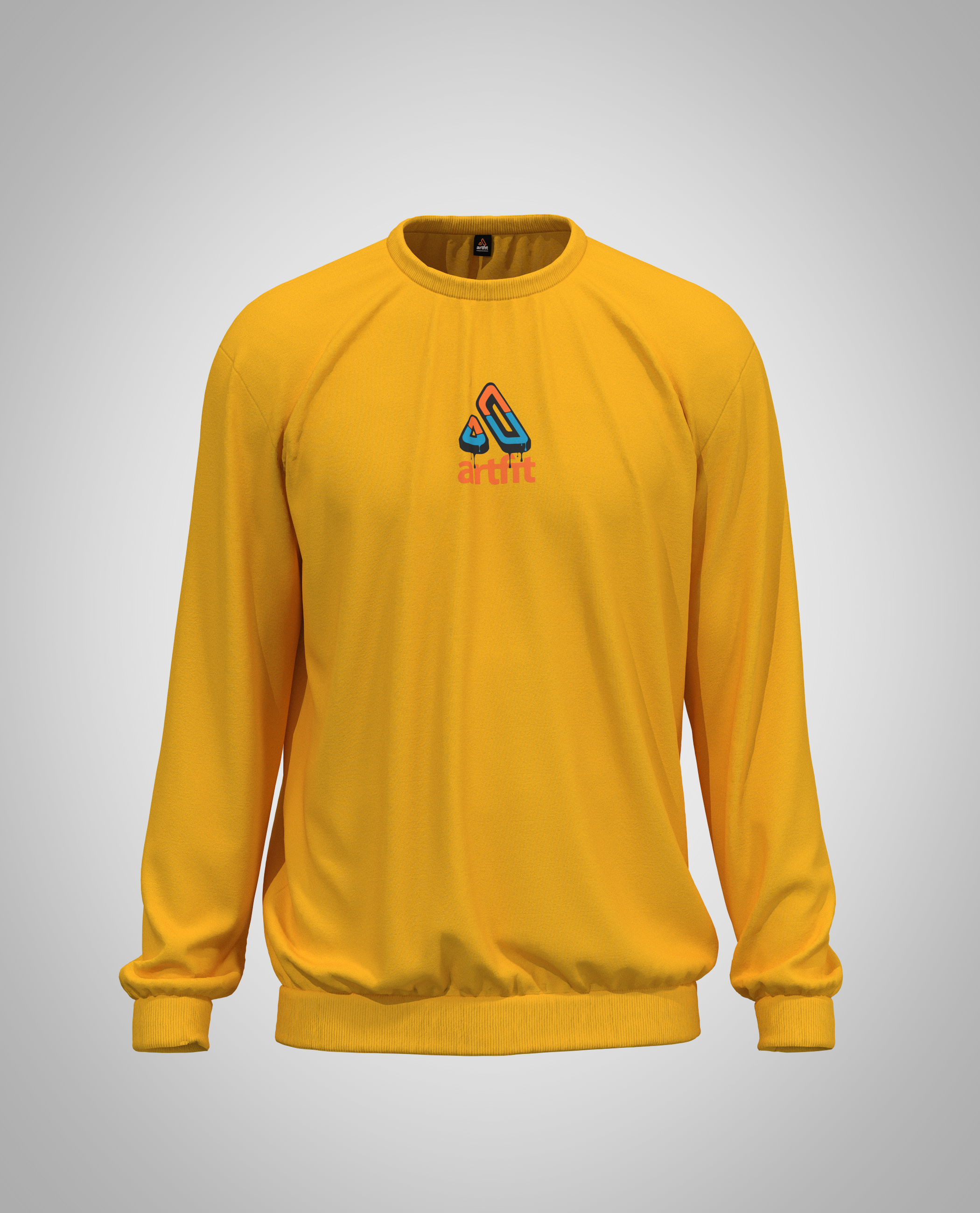Mustard Yellow Sweatshirt(Heavy Fabric)